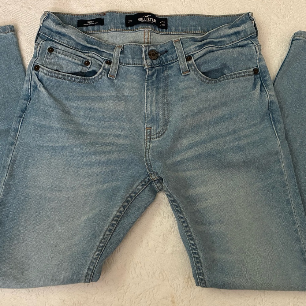 Hollister Skinny Epic Flex Blue Jeans Size 28x28 - Picture 2 of 13